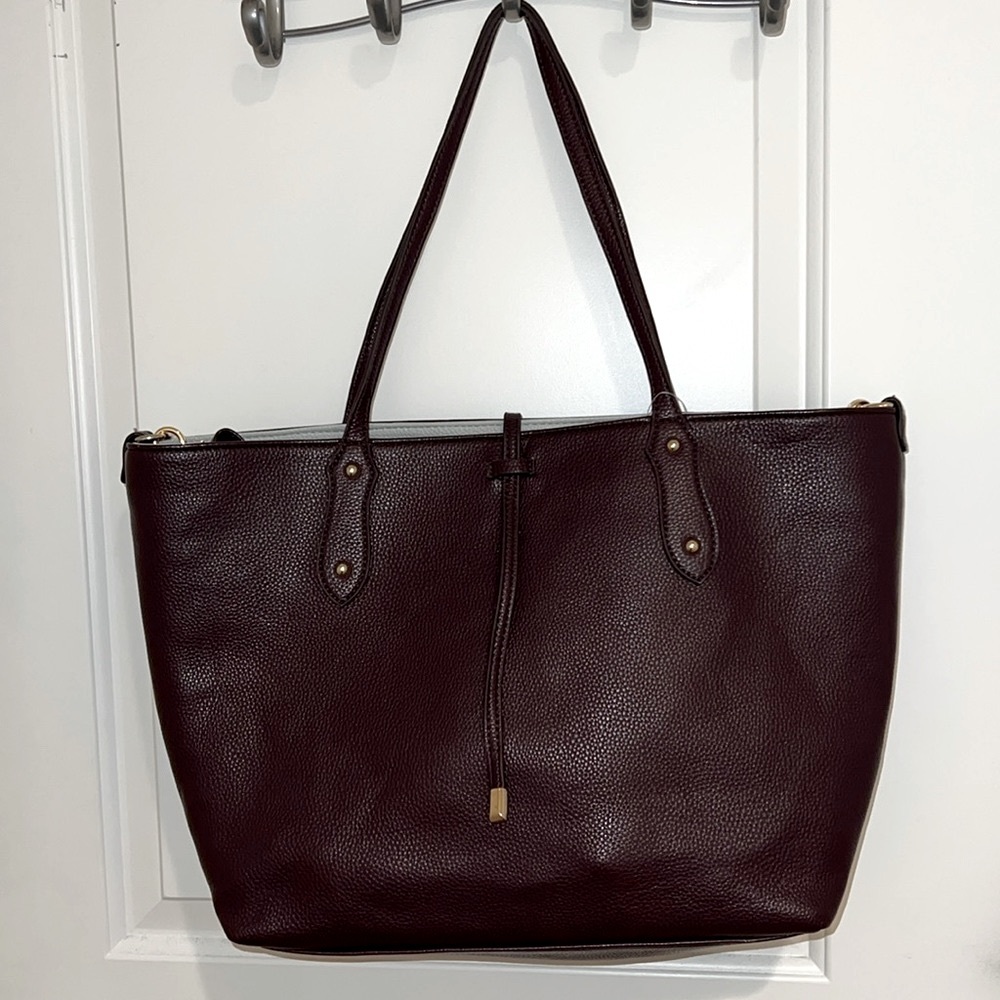Street Level Dark Burgundy Tote Bag